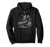 Gothic Halloween Grim Reaper Horror The Hermit Tarot Card Pullover Hoodie