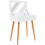 Prolenta Premium - Furniture Limited - Coiffeuse avec miroir mdf 60 x 40 x 75 cm