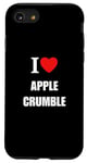 Coque pour iPhone SE (2020) / 7 / 8 I Love Apple Crumble And Custard Dessert Hommes Femmes Enfants