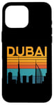 Coque pour iPhone 16 Pro Max Dubaï Emirats Arabes Unis Skyline City Retro Arabes Emirats Architecture