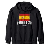 Porto do Son Spain | ES Flag City - Bandera - Zip Hoodie