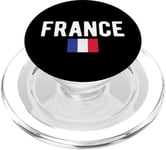 Drapeau de la France avec nom de la France pour les Français et ceux qui aiment la France PopSockets PopGrip pour MagSafe