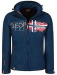 Veste Softshell À Capuche Pour Homme Geographical Norway Trusty Marine: M