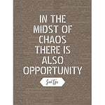 Artery8 Dictionary Inspiring Quote Sun Tzu Midst of Chaos There is Opportunity Unframed Wall Art Print Poster Home Decor Premium