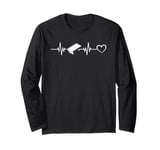 Air Hockey Table Heartbeat Heart Air Hockey Player Long Sleeve T-Shirt