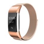 Milanese Loop Armband Fitbit Charge 2 Rose Guld