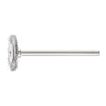 Mini brosse ronde rbu 1902/3 st 0,10 D19xl2xL5 mm acier d. de la tige 3 mm