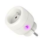 Prise Connectee Wifi,Mesure Consommation Electrique,16A Wattmetre Prise Intelligente Compatibles Avec Alexa,Google Home,Smart Life App,Type E Prise,Lot De 1 Prise