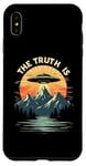 iPhone XS Max THE TRUTH IS UFO Mountain Sunset Case