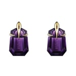 MUGLER ALIEN, Eau de Parfum Rechargeable 30 ml + Eau de Parfum Flacon Recharge 100 ml, Parfum pour Femme Ambré Boisé Floral, Lot de 2 produits