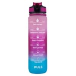 Motiverende Vannflaske Faded Pink/Blue 900ml