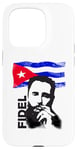 Coque pour iPhone 15 Pro Fidel Castro Cuba Revolution Drapeau démo