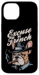 Coque pour iPhone 14 Bulldog français Excuse My Frenchie Vintage Bulldog Lover