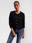 Hobbs Florentina Open Knit Cardigan, Hobbs Navy