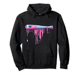 Baseball Bat with Sprinkles Drip Pullover Hoodie