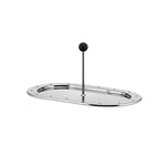 Alessi Mg34 Plateau en Acier Inoxydable 18/10 Brillant et Pa, Silver