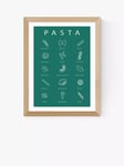 EAST END PRINTS Violet Studio 'Pasta Guide' Wood Framed Print