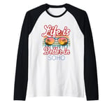 Soho Souvenir / Proud New Yorker / 'Life Is Better In Soho!' Raglan Baseball Tee