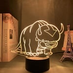 Akryl 3D-lampa Avatar The Last Airbender nattlampa för barn