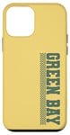 iPhone 12 mini Green Bay Checkered Flag Stripe Varsity Green Bay Case