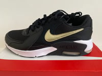 Nike Air Max Excee (GS) JNR trainers UK 3.5 BLACK/MTLC GOLD STAR-WHITE CD6894006