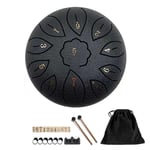 Empty Drum 11-Tone Ethereal Drum C Key Steel Tongue Drum Musical Instrument N5L3