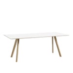 HAY - Copenhague CPH30 - Soaped Oak - White Laminate - 200x90x74 cm - Black - Matbord