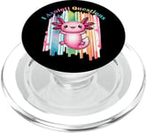 Est-ce qu'Axolotl pose des questions sur Cute Axolotl Rainbow PopSockets PopGrip pour MagSafe