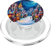 Fantasy Mignon Noël Eve Town PopSockets PopGrip pour MagSafe