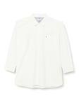 Tommy Hilfiger Women CRV Solid Cotton Easy Fit Shirt Casual Shirts, White, 54