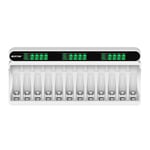 Fast Charging Dock 12 Slot For AA/AAA 1.2V Ni-MH Rechargeable Lithium Batteries