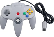 Filaire Contrôleur Gamepad Joystick Joypad Compatible Pour Nintendo 64 N64 Console Jeux Vidéo Couleur Gris