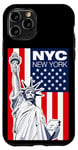 Coque pour iPhone 11 Pro Cool New York Statue of Liberty, This is My New York City