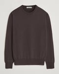 Canali Merino Wool Crew Neck Brown