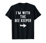 I'm With The Bee Keeper Costume Halloween Matching Couple T-Shirt