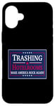 Coque pour iPhone 16 Plus Des chambres d'hôtel amusantes et saccadées font de l'America Rock Music Band un graphique