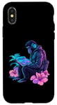 iPhone X/XS Monkey with Headphones Synthwave Vaporwave Art Case