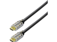 Maxtrack HDMI Tilslutningskabel HDMI-A-stik, HDMI-A-stik 20.00 m Sort C 505-20 L HDMI-kompatibel, Afskærmet, Audio Return Channel, Ultra HD-HDMI med Ethernet,