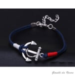 Ancre Bracelet Manchette En Homme Femme Alliage Snowdown Mode Nautica Navy Ss