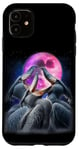 Coque pour iPhone 11 3 Shoebill Stork hurling at the moon Funny Shoebill Bird