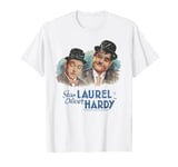 Stan Laurel & Oliver Hardy Comedy Duo Painted Portrait T-Shirt