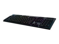 Logitech Gaming G915 - Tangentbord - Bakgrundsbelyst - Trådlös - Usb, Bluetooth, 2.4 Ghz - Hela Norden - Tangentbrytare: Gl Clicky - Svart