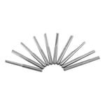 Fraise en bout,10pcs queue droite fraiseuse 3.175mm, outils de coupe pour fraise-fraise CNC, double flûtes droites pour machine à graver le bois 22mm * 45mm