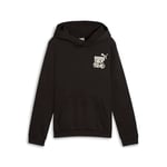 PUMA ESS+ Mid 90s Hoodie FL B, Transpirer Garçons, PUMA Black, 681877