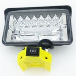 Outdoor Cordless LED Work Light 4 inch 5400LM For DeWalt 20V MAX Li-Ion Battery