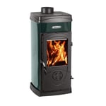 La Nordica Extraflame Poêle à Bois Super Junior Vert 5 Kw 143 M ³ Chauffés