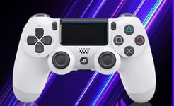 For Playstation 4 Gaming Joypad PS4 Controller RGB Bluetooth Gamepad White