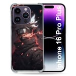 Cokitec Coque Renforcée pour Apple Iphone 16 Pro Plus Manga Naruto Kakashi Dark