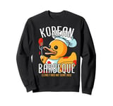 Korean Barbeque Rubber Duck BBQ Grill Duckling Griller Sweatshirt