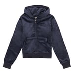 Juicy Couture Tonal embro  velour zip hoodie - night sky